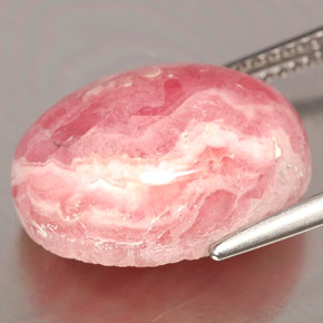 Rhodochrosite Multicolore naturelle Coupe ovale, 13.06 ct, Opaque