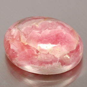 Rhodochrosite Multicolore naturelle Coupe ovale, 12.60 ct, Opaque