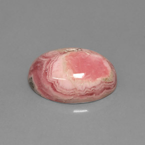 Rhodochrosite multicolore naturelle coupe ovale, 7,08 ct, opaque
