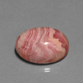 Rhodochrosite Multicolore naturelle Coupe ovale, 8.65 ct, Opaque