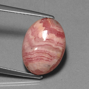 Rhodochrosite Multicolore naturelle Coupe ovale, 8.65 ct, Opaque