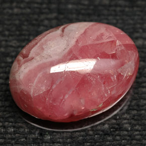 Rhodochrosite multicolore naturelle coupe ovale, 8,43 ct, opaque