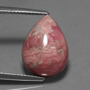 Rhodochrosite Multicolore naturelle En forme de poire, 9.98 ct, Opaque