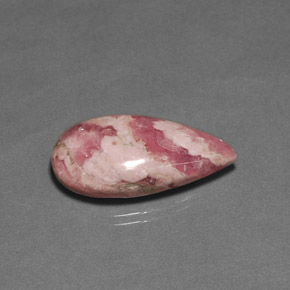 Rhodochrosite Multicolore naturelle En forme de poire, 22.58 ct, Opaque
