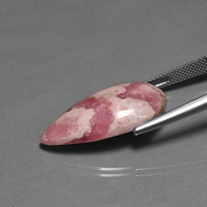 Rhodochrosite Multicolore naturelle En forme de poire, 22.58 ct, Opaque