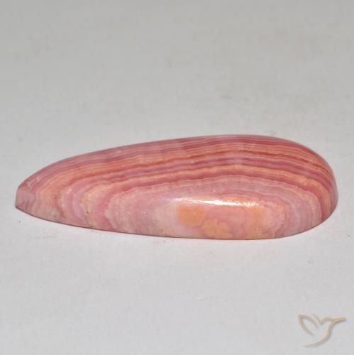 Rhodochrosite Multicolore naturelle En forme de poire, 31.44 ct, Opaque