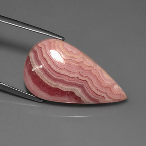 Rhodochrosite Multicolore naturelle En forme de poire, 23.36 ct, Opaque