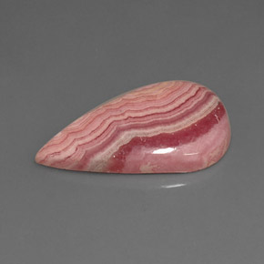 Rhodochrosite Multicolore naturelle En forme de poire, 23.36 ct, Opaque