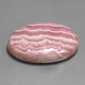 Rhodochrosite multicolore naturelle coupe ovale, 35,26 ct, opaque
