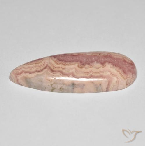 Rhodochrosite Multicolore naturelle En forme de poire, 24.94 ct, Opaque