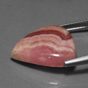 Rhodochrosite multicolore naturelle en forme de poire, 13,15 ct, opaque