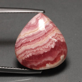 Rhodochrosite Multicolore naturelle En forme de poire, 13.69 ct, Opaque