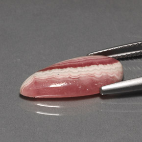 Rhodochrosite multicolore naturelle en forme de poire, 5,98 ct, opaque