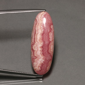 Rhodochrosite multicolore naturelle coupe ovale, 19,58 ct, opaque