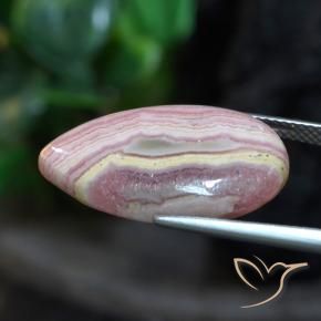 Rhodochrosite Multicolore naturelle En forme de poire, 18.43 ct, Opaque