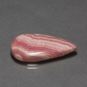 Rhodochrosite multicolore naturelle en forme de poire, 14,00 ct, opaque
