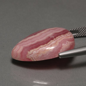Rhodochrosite multicolore naturelle en forme de poire, 18,30 ct, opaque