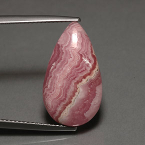 Rhodochrosite Multicolore naturelle En forme de poire, 12.38 ct, Opaque