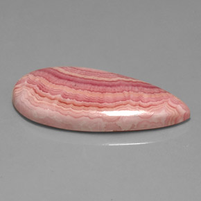 Rhodochrosite multicolore naturelle en forme de poire, 24,97 ct, opaque