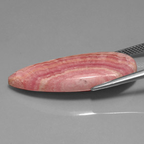 Rhodochrosite multicolore naturelle en forme de poire, 24,97 ct, opaque