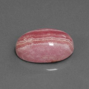 Rhodochrosite multicolore naturelle coupe ovale, 6,80 ct, opaque