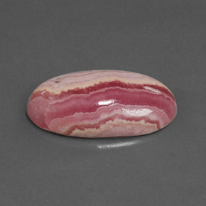 Rhodochrosite multicolore naturelle coupe ovale, 9,97 ct, opaque