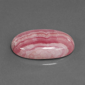 Rhodochrosite multicolore naturelle coupe ovale, 8,66 ct, opaque