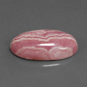 Rhodochrosite multicolore naturelle coupe ovale, 9,70 ct, opaque