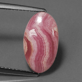 Rhodochrosite Multicolore naturelle Coupe ovale, 4.19 ct, Opaque