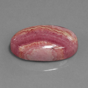 Rhodochrosite Multicolore naturelle Coupe ovale, 8.97 ct, Opaque