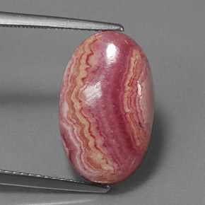 Rhodochrosite Multicolore naturelle Coupe ovale, 8.97 ct, Opaque