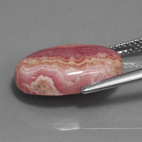 Rhodochrosite Multicolore naturelle Coupe ovale, 8.97 ct, Opaque