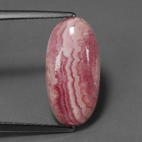 Rhodochrosite Multicolore naturelle Coupe ovale, 5.85 ct, Opaque
