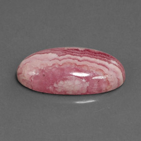 Rhodochrosite Multicolore naturelle Coupe ovale, 5.85 ct, Opaque