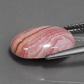 Rhodochrosite Multicolore naturelle Coupe ovale, 6.80 ct, Opaque