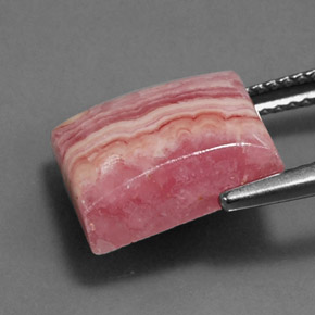 Rhodochrosite Multicolore naturelle Baquette, 8.90 ct, Opaque