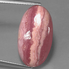 Rhodochrosite Multicolore naturelle Coupe ovale, 10.26 ct, Opaque