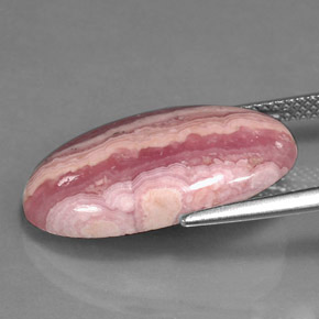 Rhodochrosite Multicolore naturelle Coupe ovale, 10.26 ct, Opaque
