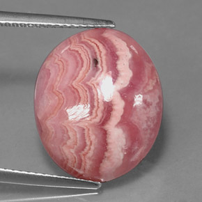 Rhodochrosite Multicolore naturelle Coupe ovale, 10.03 ct, Opaque