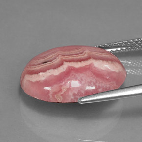 Rhodochrosite Multicolore naturelle Coupe ovale, 10.03 ct, Opaque