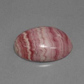 Rhodochrosite Multicolore naturelle Coupe ovale, 11.52 ct, Opaque