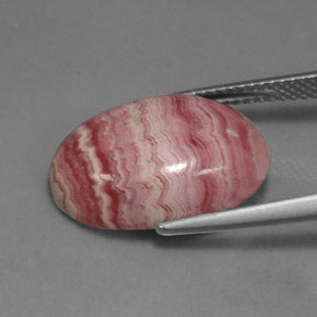Rhodochrosite Multicolore naturelle Coupe ovale, 11.52 ct, Opaque