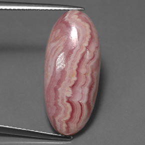 Rhodochrosite Rose multiple naturelle Coupe ovale, 15.40 ct, Opaque