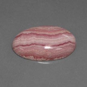 Rhodochrosite rose naturelle coupe ovale, 12,78 ct, opaque