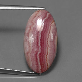Rhodochrosite Multicolore naturelle Coupe ovale, 11.77 ct, Opaque