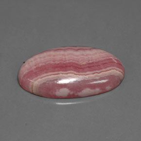 Rhodochrosite rose naturelle coupe ovale, 13,76 ct, opaque