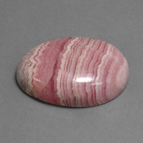 Rhodochrosite Rose multiple naturelle Coupe ovale, 17.50 ct, Opaque