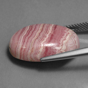 Rhodochrosite Rose multiple naturelle Coupe ovale, 17.50 ct, Opaque