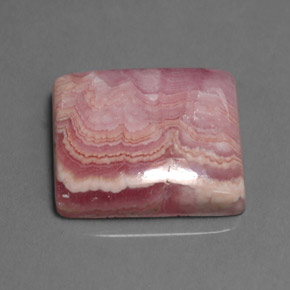 Rhodochrosite rose naturelle baguette, 16,11 ct, opaque