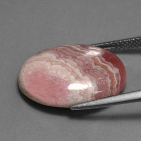 Rhodochrosite Multicolore naturelle Coupe ovale, 14.12 ct, Opaque